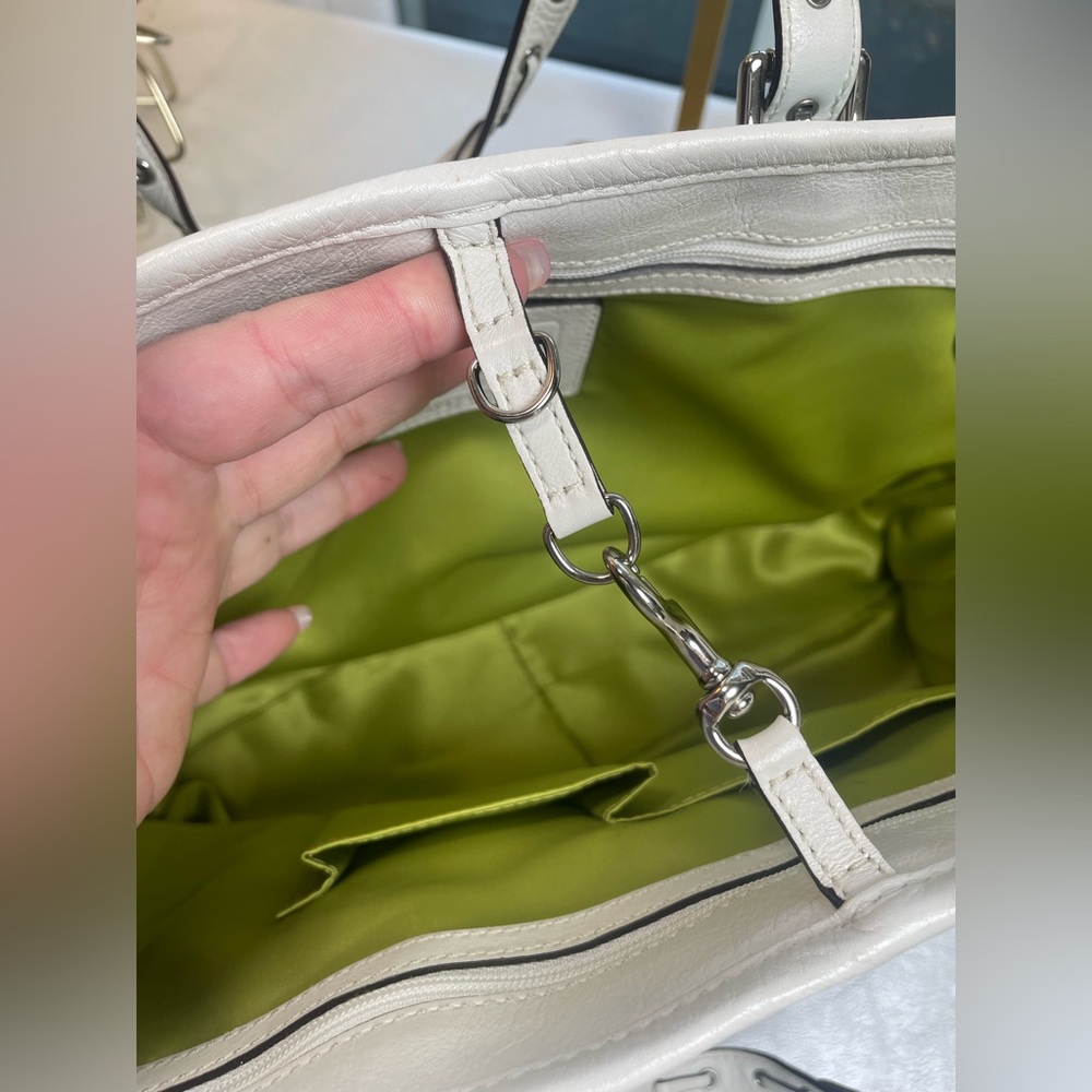 Coach Limited Edition Optic Signature C Suede Tote 🫐 🍋🟩 - Picture 13 of 17
